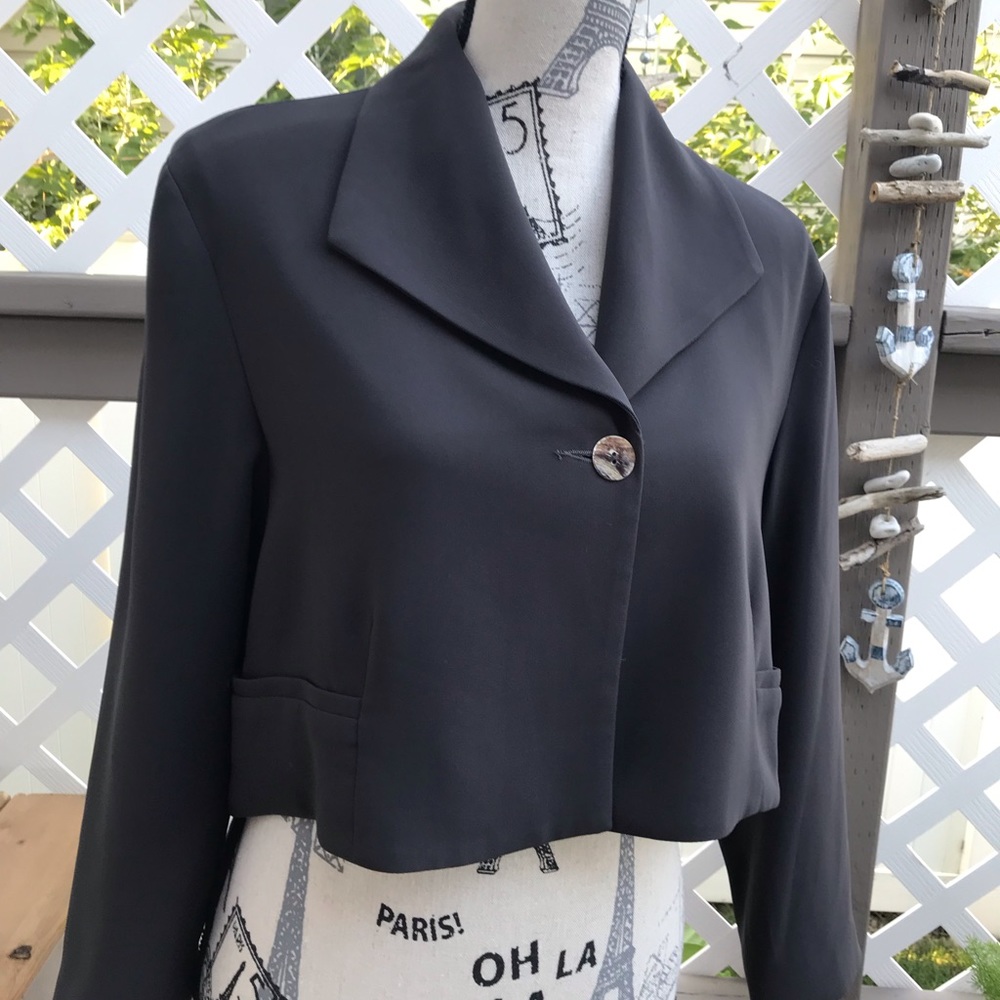 Banana Blue cropped blazer
